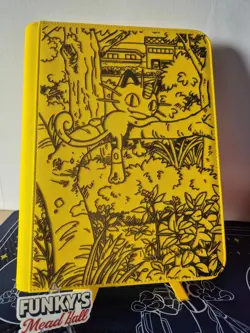 Mintkeeper - 9 Pocket Binder - Yellow - Laser Engraved - Meowth 106/094 PFL Card - Image 1