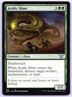 Acidic Slime - Commander: Kamigawa: Neon Dynasty - MTG - Near Mint - Image 1