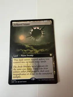 Eclipsed Steppe (Extended Art) Commander: Secrets of Strixhaven Regular - Image 1