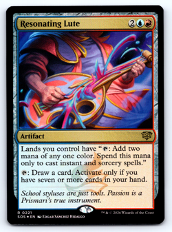 Resonating Lute FOIL - Secrets of Strixhaven - MTG - Image 1
