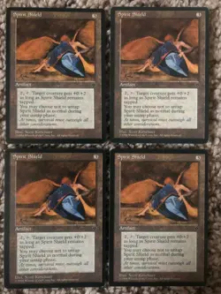 MTG- Spirit Shield x4 - Fallen Empires - Reserved List - Image 1