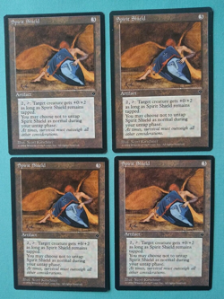 Magic the Gathering MTG Fallen Empires SPIRIT SHIELD X 4 NM Rare 1994 Nice! - Image 2