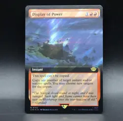 MTG Display of Power (Surge Foil Extended Art) [Tales of Middle-Earth] - Image 1