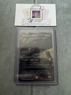 Fell Beast of Mordor - Borderless Surge Foil 557 - MTG Lord of the Rings - Image 1