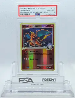 POKEMON SUPREME VICTORS CHARZARD G #20 REVERSE HOLO FOIL PSA 8 NM-MT #28742597 - Image 2