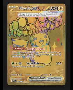 Pikachu ex - 179/131 179/131 Holo Hyper Rare SV: Prismatic Evolutions Pokemon NM - Image 1