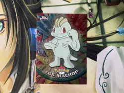 2000 Topps Chrome Pokemon # 66 MACHOP Base Card NM MINT - Image 1