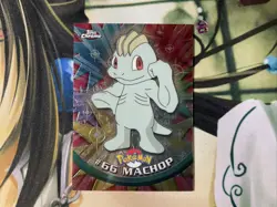 2000 Topps Chrome Pokemon # 66 MACHOP Base Card NM MINT - Image 2