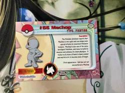 2000 Topps Chrome Pokemon # 66 MACHOP Base Card NM MINT - Image 4