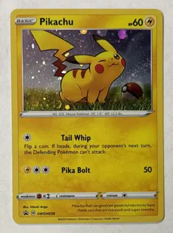 Pikachu SWSH039 Cosmos Holo Pokemon TCG Black Star Promo Ungraded - Image 1