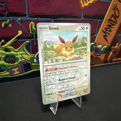 Eevee 074/131 Pokemon Day 2025 Stamped Promo Prismatic Reverse Holo NM Mint - Image 2