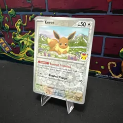 Eevee 074/131 Pokemon Day 2025 Stamped Promo Prismatic Reverse Holo NM Mint - Image 3