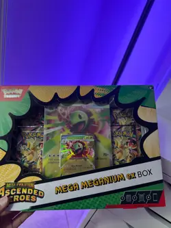 Pokemon Mega Evolution Ascended Heros Mega Meganium Ex Box Factory Sealed - Image 1