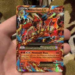 Pokemon TCG M Blaziken EX XY86 Full Art Black Star Promo Holo Mega 210 HP Fire - Image 1