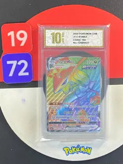 Pokemon TCG S-Chinese Sword &Shield Rayquaza VMAX HR CS4bC 164 Grade10 - Image 1