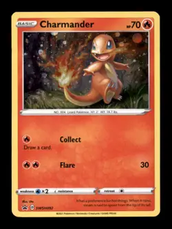 CHARMANDER SWSH092 HOLO P SWORD & SHIELD PROMO POKEMON NM/M - Image 1