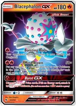 Blacephalon GX 52/214 GX Rare Lost Thunder Pokemon NM/M - Image 1