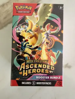 Pokemon Mega Evolution Ascended Heroes Booster Bundle X4 New Sealed - Image 3