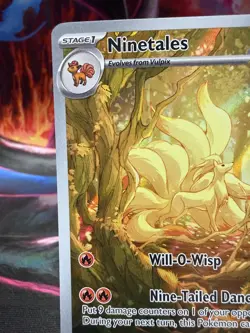 Pokemon TCG Obsidian Flames Ninetales 199/197 Illustration Rare NM - Image 3