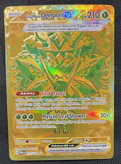 2025 Pokemon Teal Mask Ogerpon ex 177/131 Prismatic Evolutions NM - Image 1