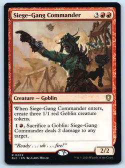 Siege-Gang Commander - Commander: Bloomburrow - MTG - Near Mint - Image 1