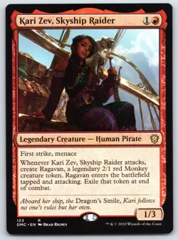 Kari Zev, Skyship Raider - Commander: Dominaria United - MTG - Near Mint - Image 1