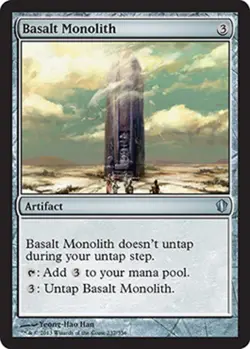 MTG Basalt Monolith, Commander 2013, Heavily Played, English - Image 1