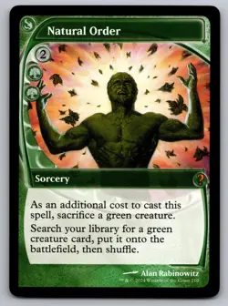 Natural Order (Future Sight) 210 Mystery Booster 2 Magic: The Gathering NM - Image 1