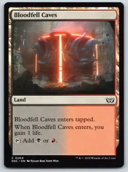Bloodfell Caves - Commander: Duskmourn: House of Horror - MTG - Near Mint - Image 1