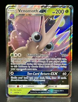 Pokemon TCG Venomoth GX 12/214 Sm-Unbroken Bonds Holo - Image 1