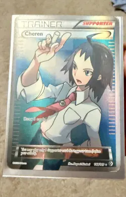Cheren 148/149 - Boundaries Crossed - Full Art Ultra Rare Pokemon Card - NM - Image 2