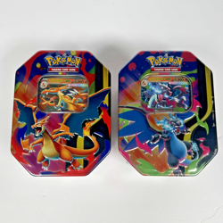 Pokemon TCG Mega Evolution Charizard ex X + Y Tins - Factory Sealed (Set of 2) - Image 2