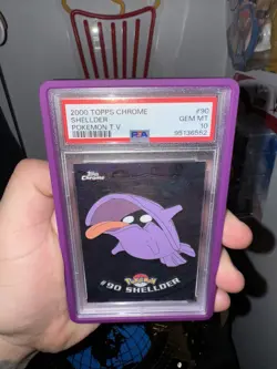 Shellder 2000 Topps Chrome Series 2 PSA 10 Pokemon #90 - Image 1