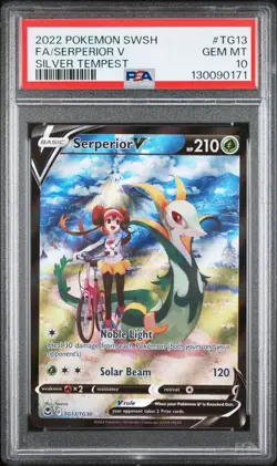 PSA 10 SERPERIOR V TG13/TG30 FULL ART SILVER TEMPEST POKEMON 🍃 - Image 1