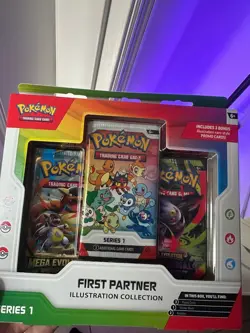 Pokemon TCG First Partner Illustration Collection Series 1 Box Case - Image 1