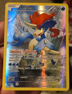 Keldeo - XY118 Full Art Pokemon TCG Black Star XY Promo Holo MP - Image 1
