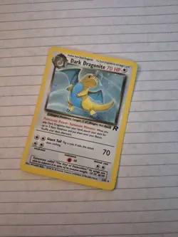 Pokemon TCG Dark Dragonite 5/82 Team Rocket Holo Rare VTG WOTC 2000 - Image 1