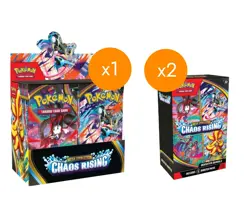 Pokemon Chaos Rising Booster Box + Booster Bundle x2 Factory Sealed PRESALE 5/22 - Image 1