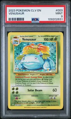 PSA 9 Venusaur 003/034 CLV Venusaur & Lugia ex Deck Pokemon 2023 - Image 1