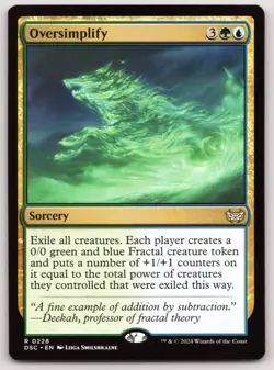 Oversimplify - Commander: Duskmourn: House of Horror - MTG - Near Mint - Image 1