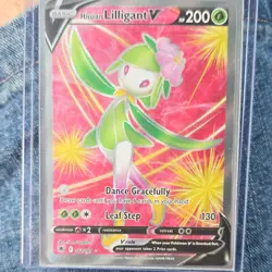 Pokemon Hisuian Lilligant V Full Art Ultra Rare Holo 162/189 200 HP - Image 1