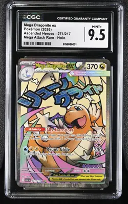 2026 Pokemon Mega Ascended Heroes MA Mega Dragonite ex #271 CGC 9.5 (FREE S&H) - Image 1