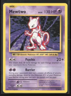 Mewtwo 51/108 Rare Evolutions Pokemon Near Mint - Image 1