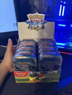 Pokemon Ascended Hero’s Mini Tin Display 10 tins sealed - Image 1
