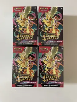 Pokemon TCG Ascended Heroes Booster Bundle - Lot of X4 New/Sealed READY TO SHIP - Image 1