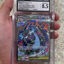 Pokemon Mega Charizard X ex Black Star Promo Holo CGC 8.5 EX 023 - Image 1
