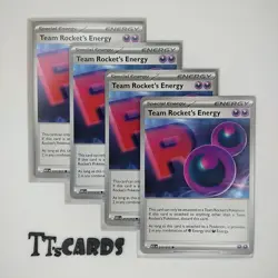 Team Rocket's Energy 217/217 x4 Playset 4x Pokemon TCG ME Ascended Heroes ASC - Image 1
