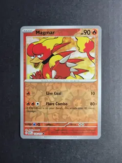 Magmar 126/165 Pokemon TCG S&V 151 Reverse Holo Common NM - Image 2