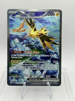 Zapdos ex Special Illustration Rare 202/165 Scarlet & Violet Pokemon 151 NM+ - Image 1