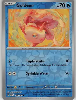 Goldeen 118/165 Common 151 Pokemon Reverse Holo Near Mint - Image 1